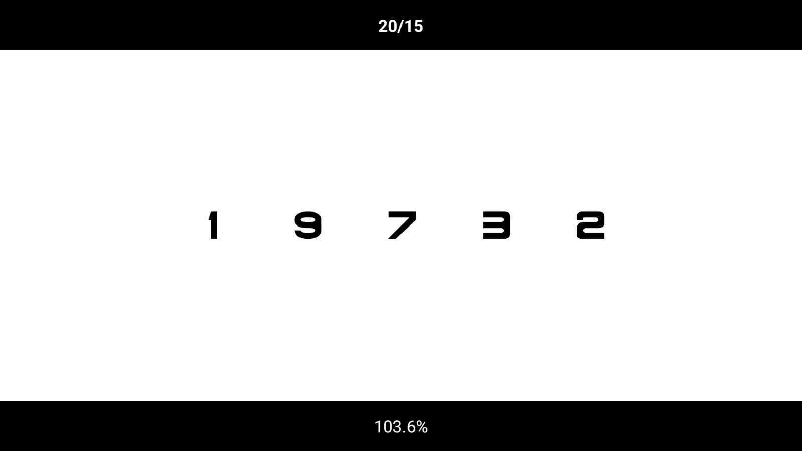 Teste de Acuidade Visual Exacuity